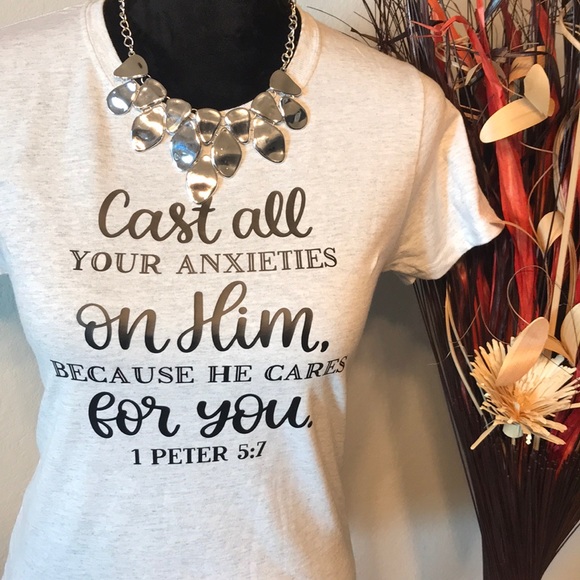 Cast all your anxieties on Him T-shirt - Picture 1 of 1